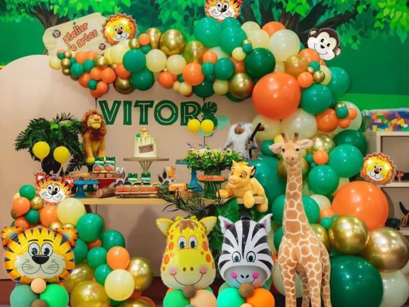 145 Pcs Safari Jungle Themed Animal Balloons Arch Garland Kit - Etsy